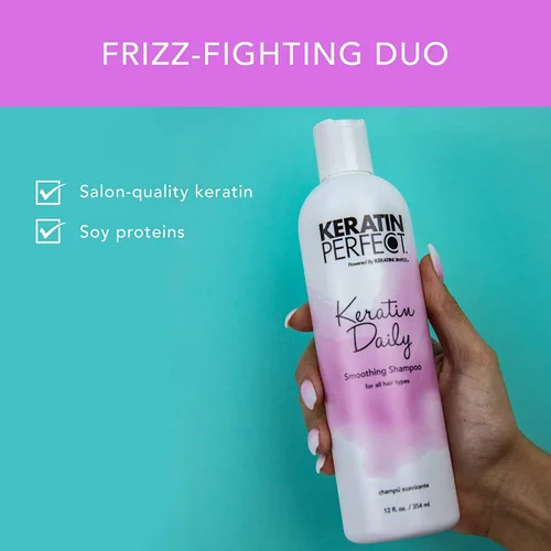 Vista 3 de Keratin Perfect Champú alisador diario de queratina - 12oz
