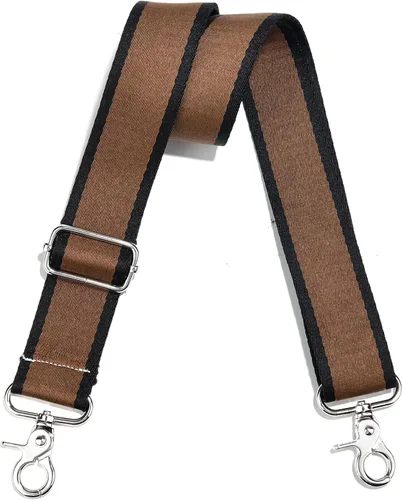 Vista 108 de Correa de Bolso Ancha Correa de Hombro Ajustable Correa de Repuesto Cruzada Correa de Bolso de Hardware Plateado