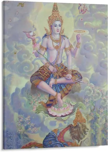 Vista 43 de Póster artístico con texto en inglés «Lord Shiva And His Family» («Lord Shiva And His Family») - Póster decorativo moderno para decorar la pared