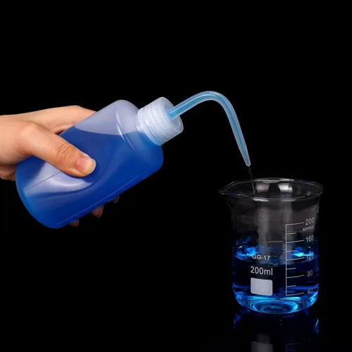 Vista 6 de DEPEPE Paquete de 6 botellas de 250 ml exprimibles para líquidos, botella de plástico LDPE de seguridad con boca estrecha y etiquetas de escala