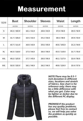 Vista 4 de Chaqueta acolchada Bellivera para mujer, ligera y con relleno, abrigo mullido y acolchado, con relleno de algodón, para primavera, otoño e invierno