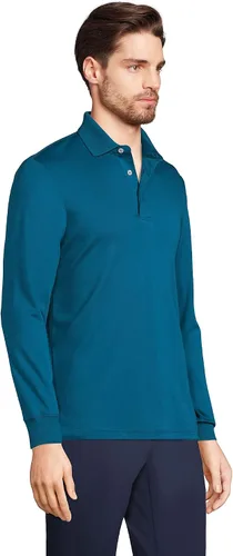 Vista 3 de Lands' End - Camisa polo muy suave de manga larga para hombre