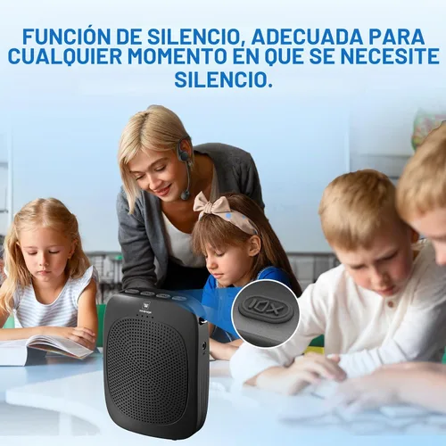 Vista 5 de Amplificador de voz Bluetooth con micrófono inalámbrico C007 Microphone with Speaker Combo,Wireless Amplifier Headset ,Portable PA