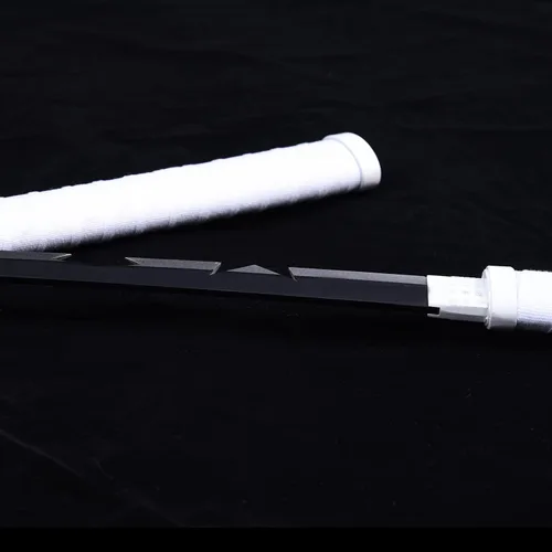 Vista 6 de ziqing Espada de anime para cosplay, Katana hecha a mano, espada Remgoku de metal de acero inoxidable (Hashibira Inosuke)
