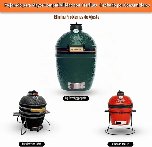 Vista 3 de onlyfire Canasta de cenizas de carbón para Huevo Verde Grande pequeño, contenedor de carbón de acero inoxidable con asas, accesorios para parrilla