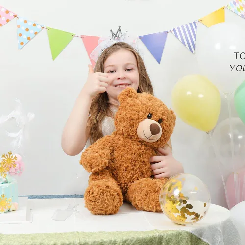 Vista 5 de Tezituor Oso de Peluche Pequeño Animales de Peluche 18 pulgadas, Lindo Oso de Peluche Juguetes de Peluche para Niños Niña Niño, Regalo de Peluche