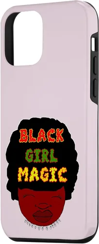 Vista 2 de Funda mágica para iPhone 12 mini niña negra