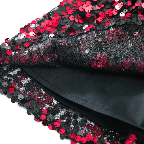 Vista 3 de Flofallzique Faldas de lentejuelas para niñas, falda corta con purpurina para niños, tutú para niñas