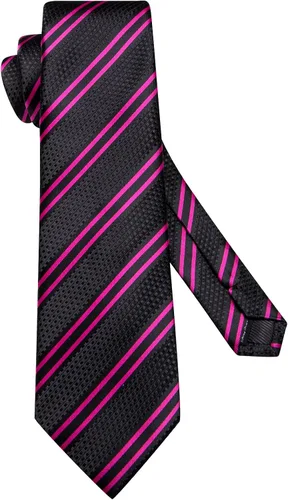Vista 118 de Hi-Tie Corbata clásica de cachemira para hombre con pañuelo y gemelos a cuadros