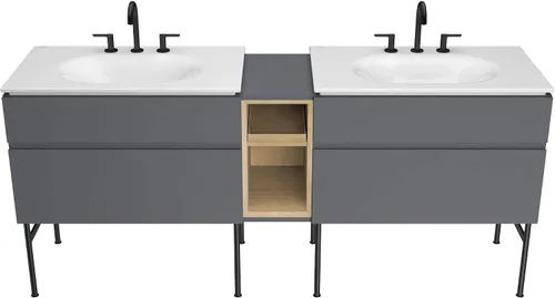 Vista 13 de American Standard 8722000.243 Studio S - Juego de patas para tocador, color negro mate