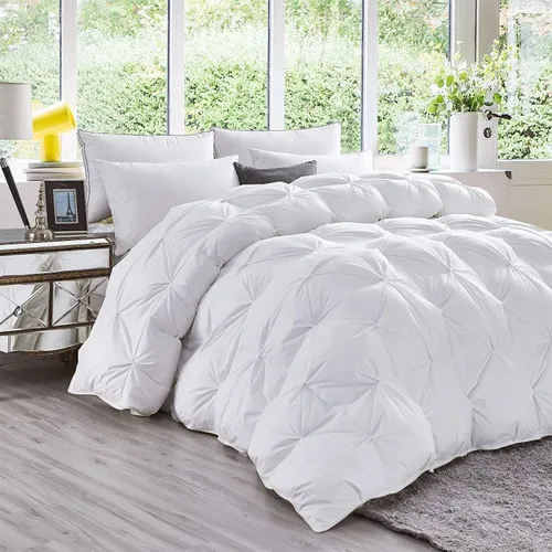 Vista 32 de Premium Collection - Edredón alternativo de diamante de 1600 hilos, tamaño individual XL, 68 x 92 pulgadas, 1 pieza para todas las estaciones