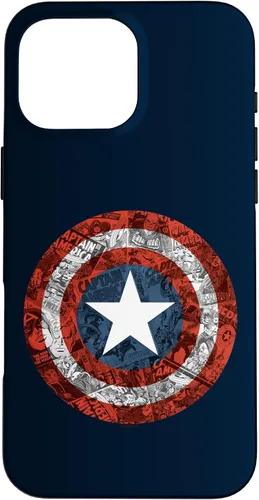 Vista 19 de Marvel Funda de escudo cómico del Capitán América para iPhone 17