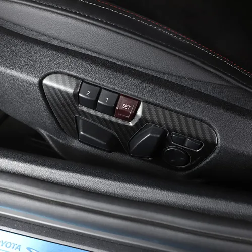 Vista 3 de Compatible con Toyot@Supra GR A90 A91 MK5 2020-2026 interruptor de botón de ajuste Panel decorativo Accesorios de aleación