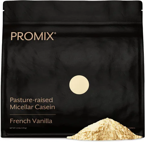 Vista 10 de ProMix Nutrition Proteína en polvo de caseína alimentada con pasto, criada en pasto, liberación lenta de 0.88 oz de caseína micelar – 0.18 onzas