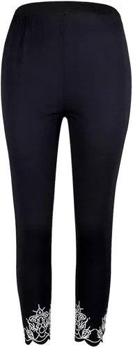 Vista 3 de Aniywn Pantalones de yoga para mujer, talla grande, ajustados, estampados, elásticos, casuales, para entrenamiento, correr, fitness, leggings