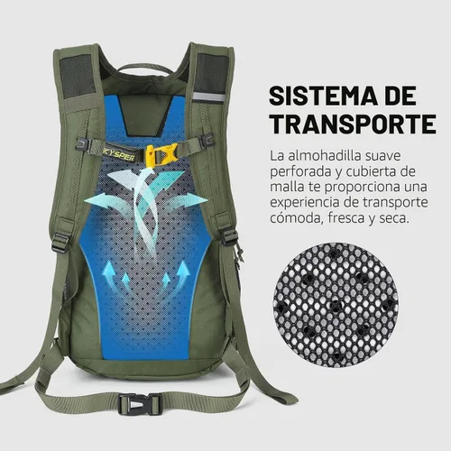 Vista 3 de SKYSPER Mochila pequeña de senderismo, 20L, mochilas de viaje ligeras para senderismo y día a día para mujeres y hombres