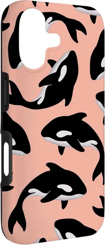 Vista 3 de Orca Whale Ocean Pattern - Carcasa para iPhone 17