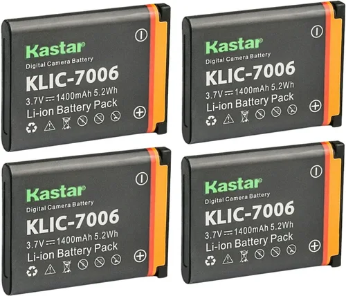 Vista 6 de Kastar Batería K7006 de repuesto para batería Kodak KLIC-7006 K7006 LB-012 y cargador Kodak KLIC-7006, Kodak PixPro FZ51 (KDK-FZ-51BL) PixPro FZ52