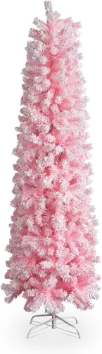 Vista 7 de Karl home Árbol de Navidad Artificial Negro de 6 pies, Árbol de Abeto Clásico con Soporte de Metal Resistente para Hogar, Oficina, Fiesta, Festival