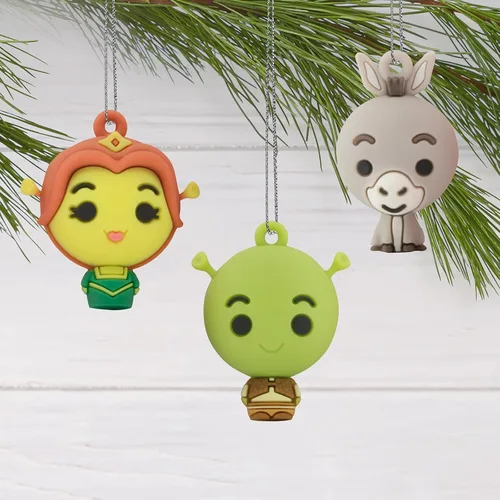 Vista 3 de Hallmark Adornos de Navidad Mini Shrek (juego de 6)