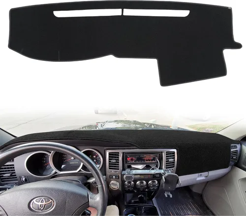 Vista 8 de Alfombrilla para tablero de instrumentos compatible con Toyota 4Runner 1996 1997 1998 1999 2000 2001 2002 (Beige) Cubierta protectora de tablero
