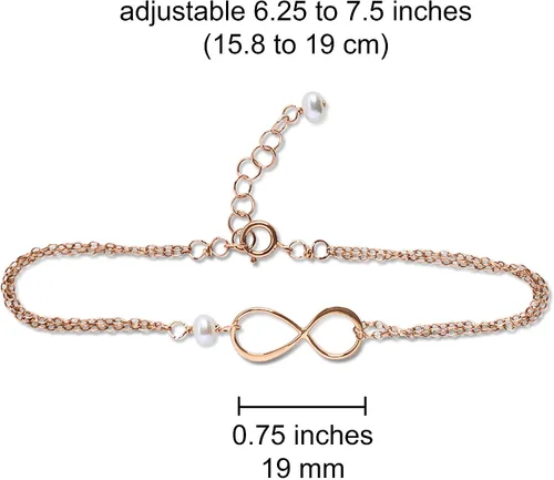 Vista 15 de Pulsera con dije de infinito con piedra natal, joyería hecha a mano, regalo para ella