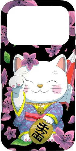 Vista 29 de Funda para iPhone 13 Pro Max Japanese Maneki Neko Lucky Cat