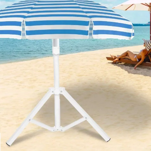 Vista 4 de Base de sombrillas, tornillo ajustable, resistente, ahorro de espacio, para sombrilla de playa, sombrilla de pesca, sombrilla de jardín