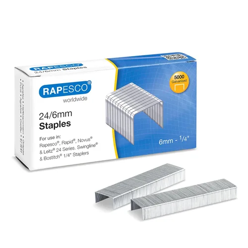 Vista 5 de Rapesco S24602Z3 - Grapas galvanizadas tipo 24/0.236 in (n.º 16), 5000