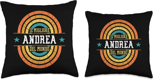 Vista 3 de Andrea Nome Shirts & Gifts The Best World-Funny Name Andrea - Almohada de 16 x 16 pulgadas, multicolor