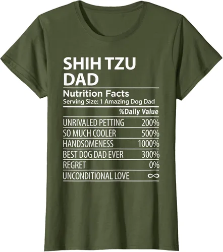 Vista 75 de Shih Tzu Dad - Camiseta divertida para dueño de perro Shih Tzu, Negro
