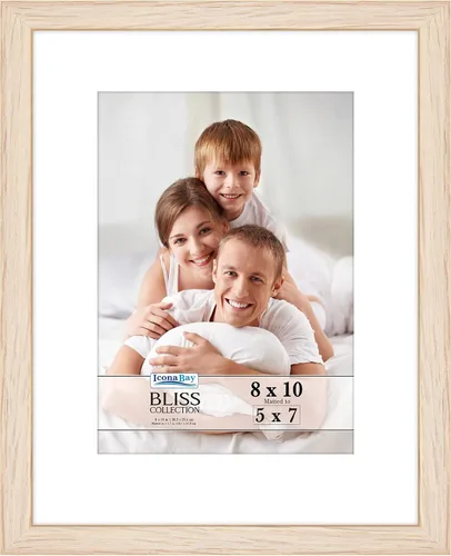 Vista 13 de Icona Bay - Marco de fotos negro de 4 x 4 pulgadas con cartulina extraíble para foto de 3 x 3 - Marco de fotos moderno de madera de ingeniería