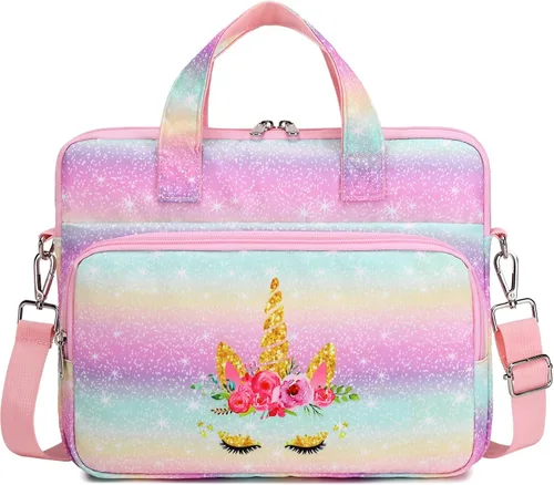 Vista 8 de Funda de transporte para tableta infantil Octsky - Bolsa protectora de 12.5 pulgadas con correa para el hombro, forro suave