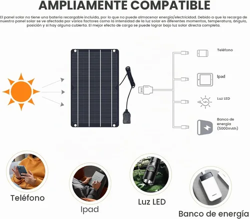 Vista 9 de FlexSolar Mini panel solar USB de 6 W, módulo monocristalino impermeable IP67 Kit de bricolaje con material PET para teléfono inteligente