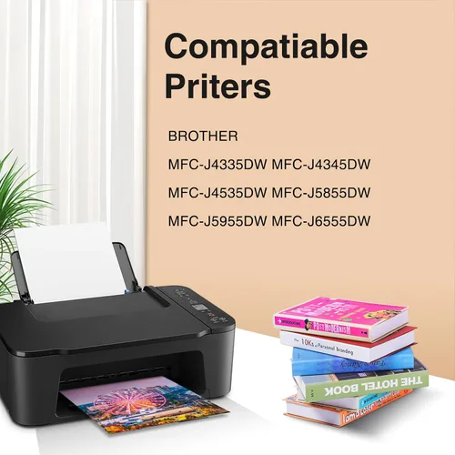 Vista 2 de LC406 Ink Cartridges Replacement for Brother LC406 Ink Cartridges,4 Pack