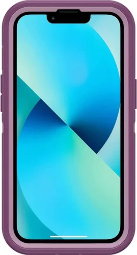 Vista 3 de OtterBox Defender Series - Funda para Apple iPhone 13 Mini, embalaje no minorista (morado feliz)