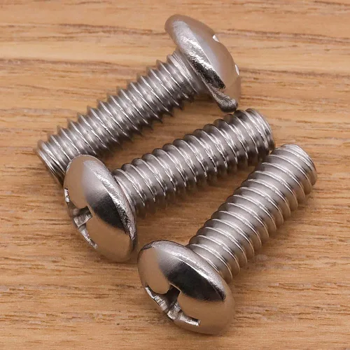 Vista 2 de Tornillo de máquina de cabeza cilíndrica #2-56 x 1/4", ranurado Phillips, acero inoxidable 304 18-8, acabado brillante, rosca completamente