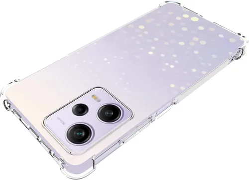 Vista 4 de USTIYA Funda para Xiaomi Poco X5 Pro 5G/Redmi Note 12 Pro 5G Clear TPU Cuatro Esquinas Cubierta Protectora Transparente Suave