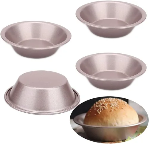 Vista 14 de Molde de Kugelhoft hueco de acero al carbono redondo de 4 pulgadas con forma rectangular redonda de 4 pulgadas, molde para tartas, utensilios