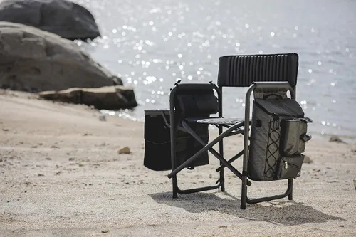 Vista 2 de Picnic Time Fusion – Silla plegable, Gris/Negro