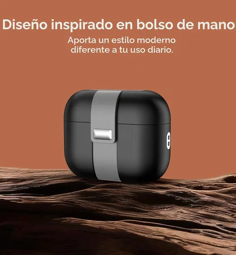 Vista 3 de SURITCH Funda para AirPods Pro 2/Pro, bloqueo magnético, compatible con Airpods Pro de 2ª y 1ª generación, funda protectora resistente con elegante