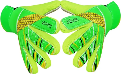 Vista 16 de Jalunth Guantes de Portero de Fútbol para Niños y Jóvenes, Guantes de Guardameta Jugador de Campo para Niños y Niñas, Palma de Látex Antideslizante