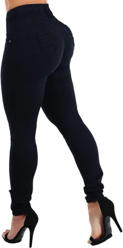 Vista 17 de Moda Xpress - Jeans levantadores de glúteos para mujer, ajustados, de cintura alta, elásticos 10840c_tp1589 caqui