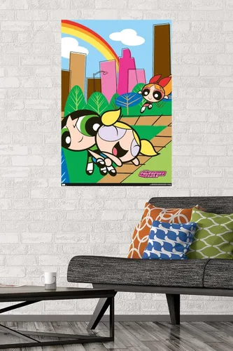 Vista 2 de The Powerpuff Girls - Póster de pared de Group Park, 34 pulgadas de largo x 22.4 pulgadas de ancho, versión sin marco