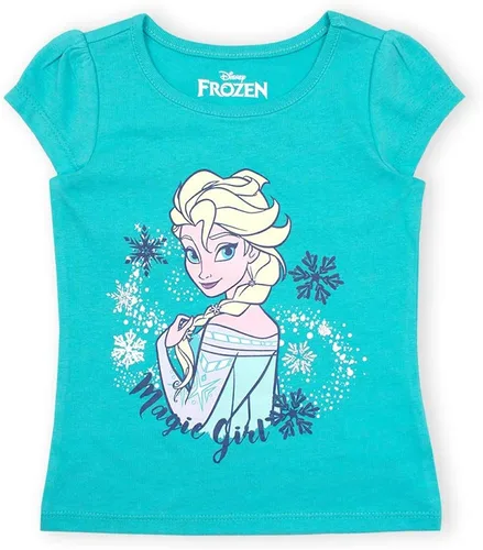 Vista 3 de Disney Frozen Girls - Conjunto de camiseta con capucha y pantalones de leggings con cremallera para niños pequeños y pequeños, blancogrisazul marino