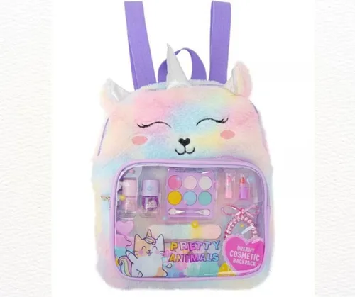 Vista 3 de Mochila De Unicornio Maquillaje Para Niñas