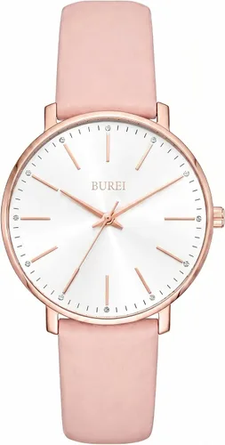 Vista 12 de BUREI Relojes de Pulsera para Mujer, Analógicos, Minimalistas, de Cuero, Cuarzo, Impermeables