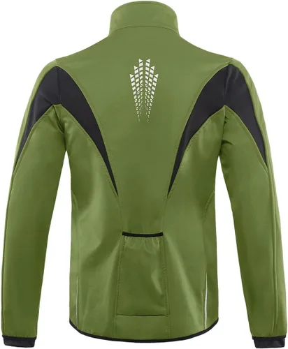Vista 44 de Chaqueta térmica para ciclismo (tejido Softshell, resistente al viento, impermeable, 15K) de ARSUXEO