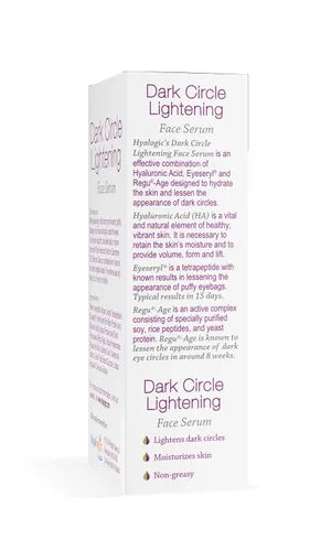 Vista 2 de Hyalogic Dark Circle - Suero aclarador facial – Trata las ojeras bajo los ojos con ácido hialurónico, eveserilo y regu-age – Calma, nutre