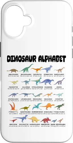 Vista 22 de iPhone 16 Alfabeto de dinosaurio - Tipos de dinosaurios - Estuche de identificación de dinosaurios